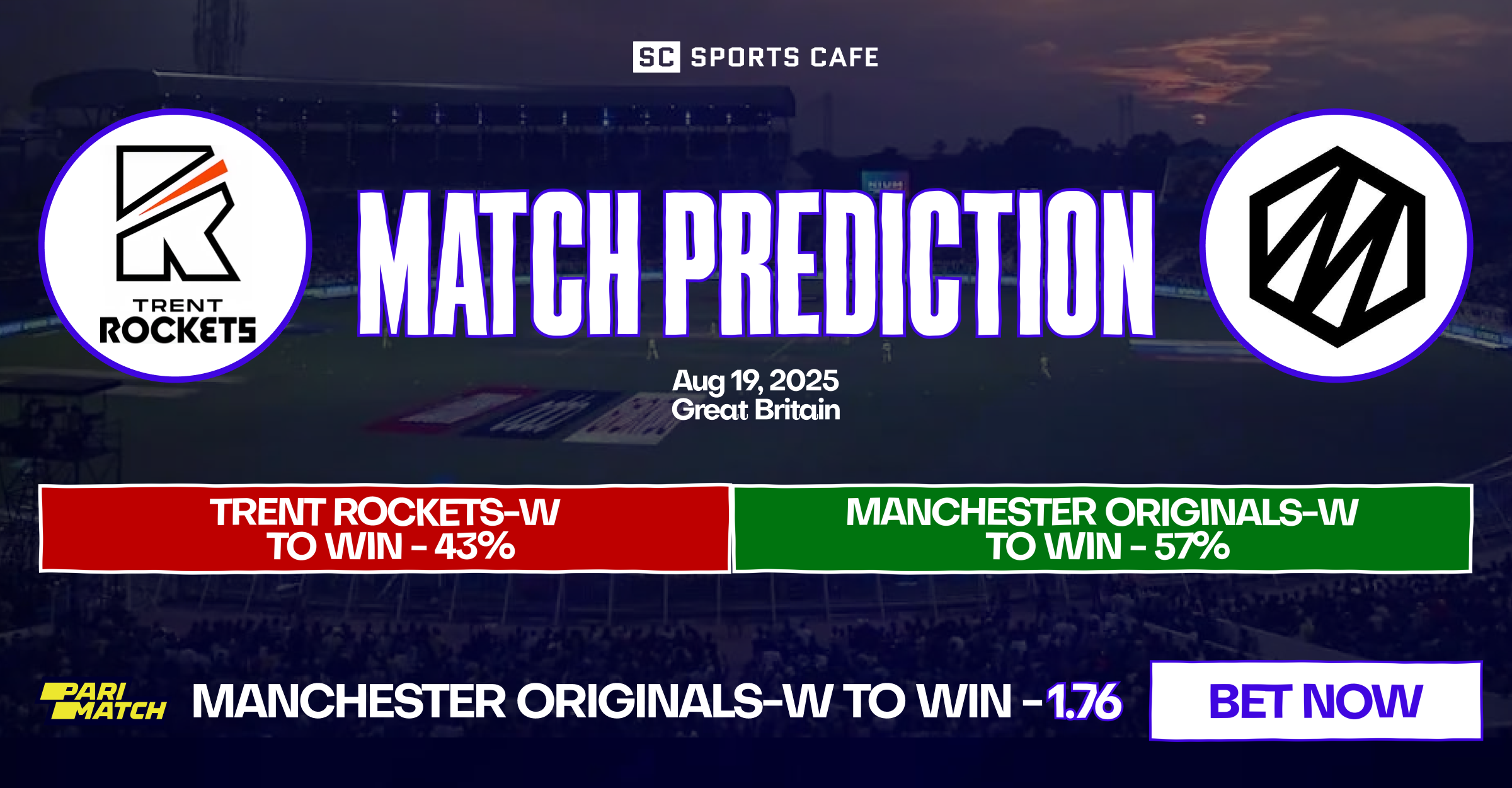 Trent Rockets Women vs Manchester Originals Women